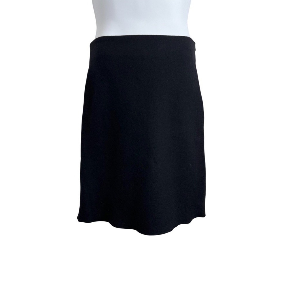 Women's Sz: 6 Banana Republic Knee Length Black 100% Wool A-Line Skirt